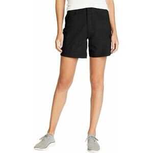 Eddie Bauer Sz 6 Amphib Flexion Shorts Black Athletic Hybrid Women’s Outdoor